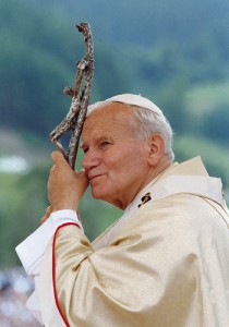 23-27 juin 1988: Jean Paul II lors de son voyage en Autriche.